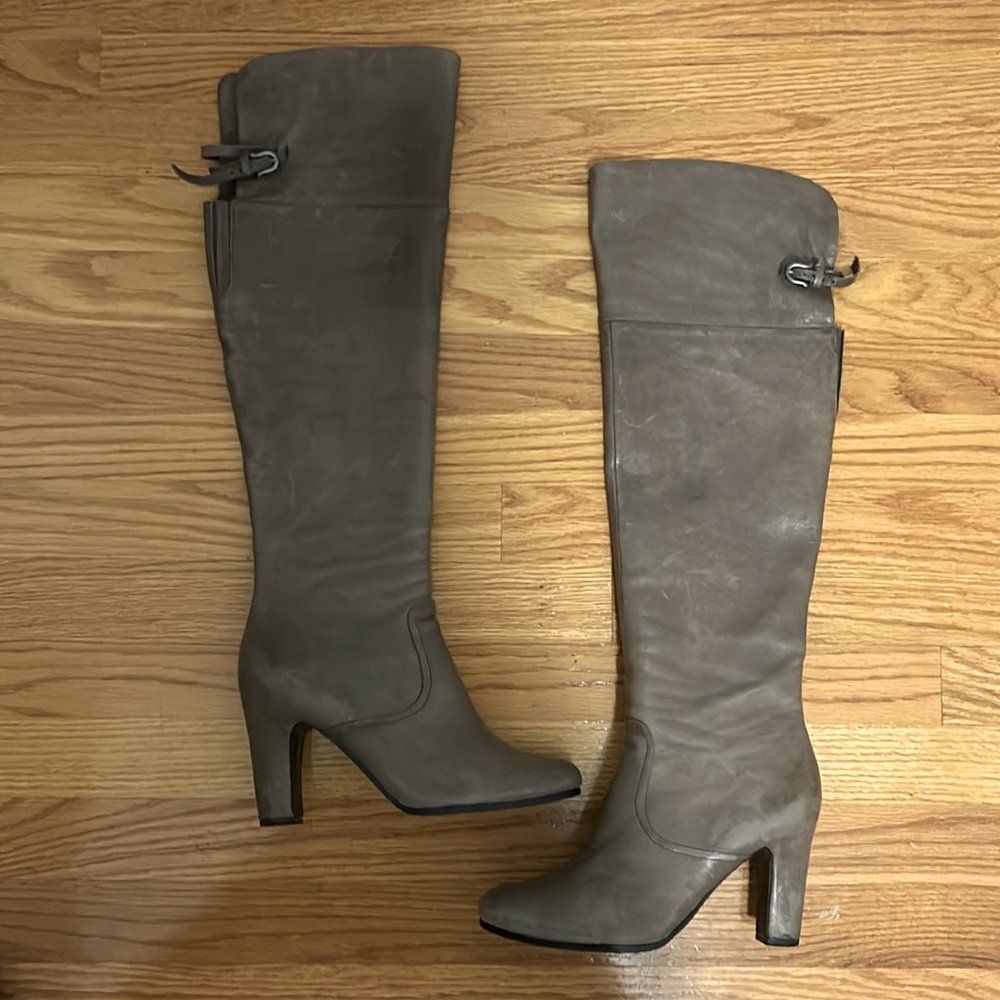 Over The knee Taupe Boots